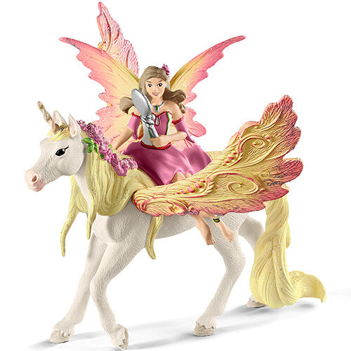 Schleich Bayala speelset met een fee op een pegasus eenhoorn.