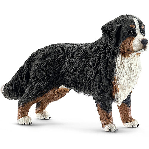 Schleich dierenfiguurtje van een staande Berner sennenhond.
