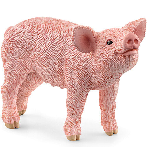 Schleich dierenfiguurtje van een roze varken.