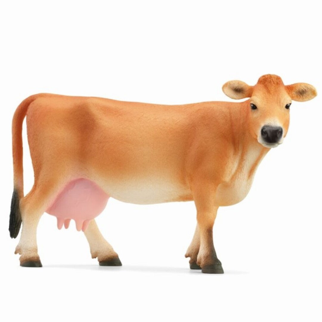 Schleich Farm World bruine Jersey koe speelgoedfiguur.