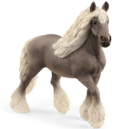 Schleich dierenfiguurtje van een bruin zilvervlekpaard met lichte manen en staart.