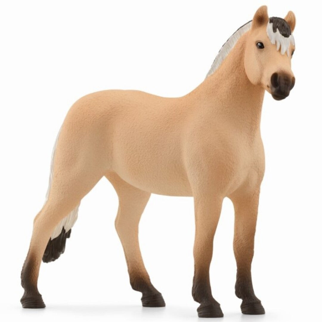 Schleich dierenfiguurtje van een beige Fjord paard.