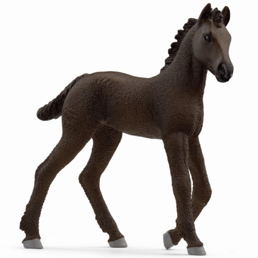 schleich dierenfiguurtje van een bruin Fries veulen.