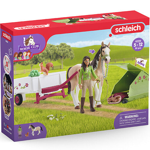 Verpakking van de Schleich Horse Club kampeerspeelset.