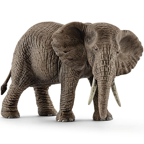 Schleich plastic dierenfiguurtje van een bruine Afrikaanse olifantenkoe.