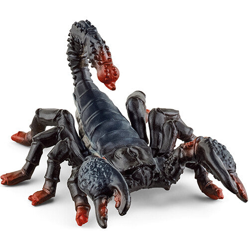 Schleich wild life keizerschorpioen dierenfiguurtje van zwart plastic.