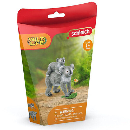 Verpakking van de Schleich Wild Life koalabeer met jong speelgoedset.