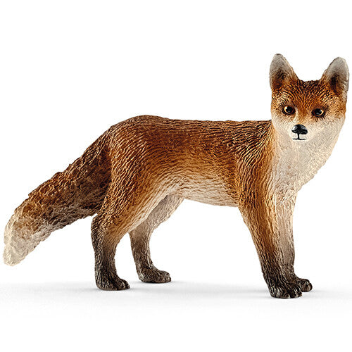 Schleich dierenfiguurtje van een oranje vos.