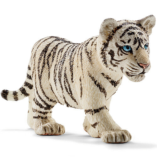 Schleich dierenfiguurtje van een witte tijgerwelp.