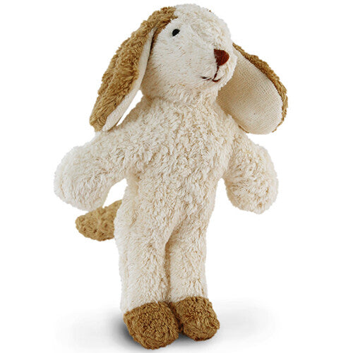 Senger beige pluchen knuffelhond voor baby's.