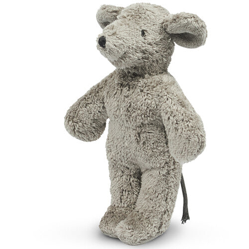 senger pluchen knuffelmuis voor baby's, staand.