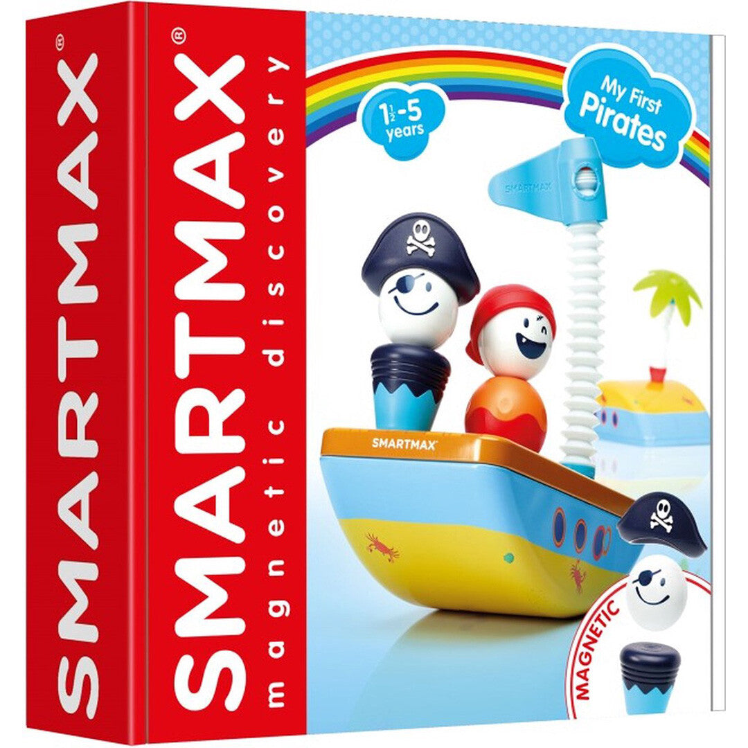 SmartMax magnetisch puzzelspel My First Piraten verpakking met een piratenschip en twee piratenfiguren.