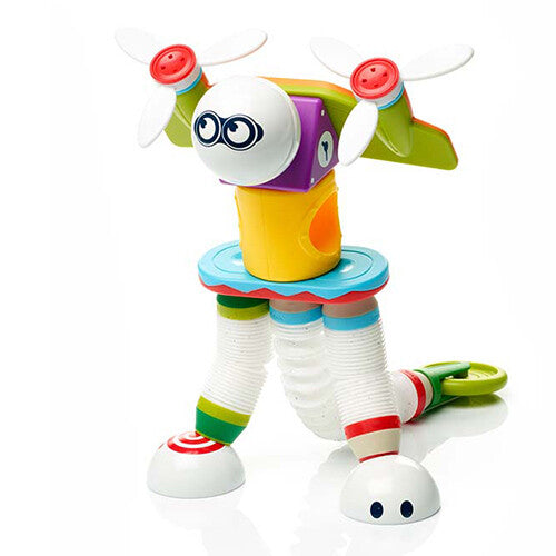 SmartMax magnetische bouwset figuur van een robot met vier poten en twee propellers.