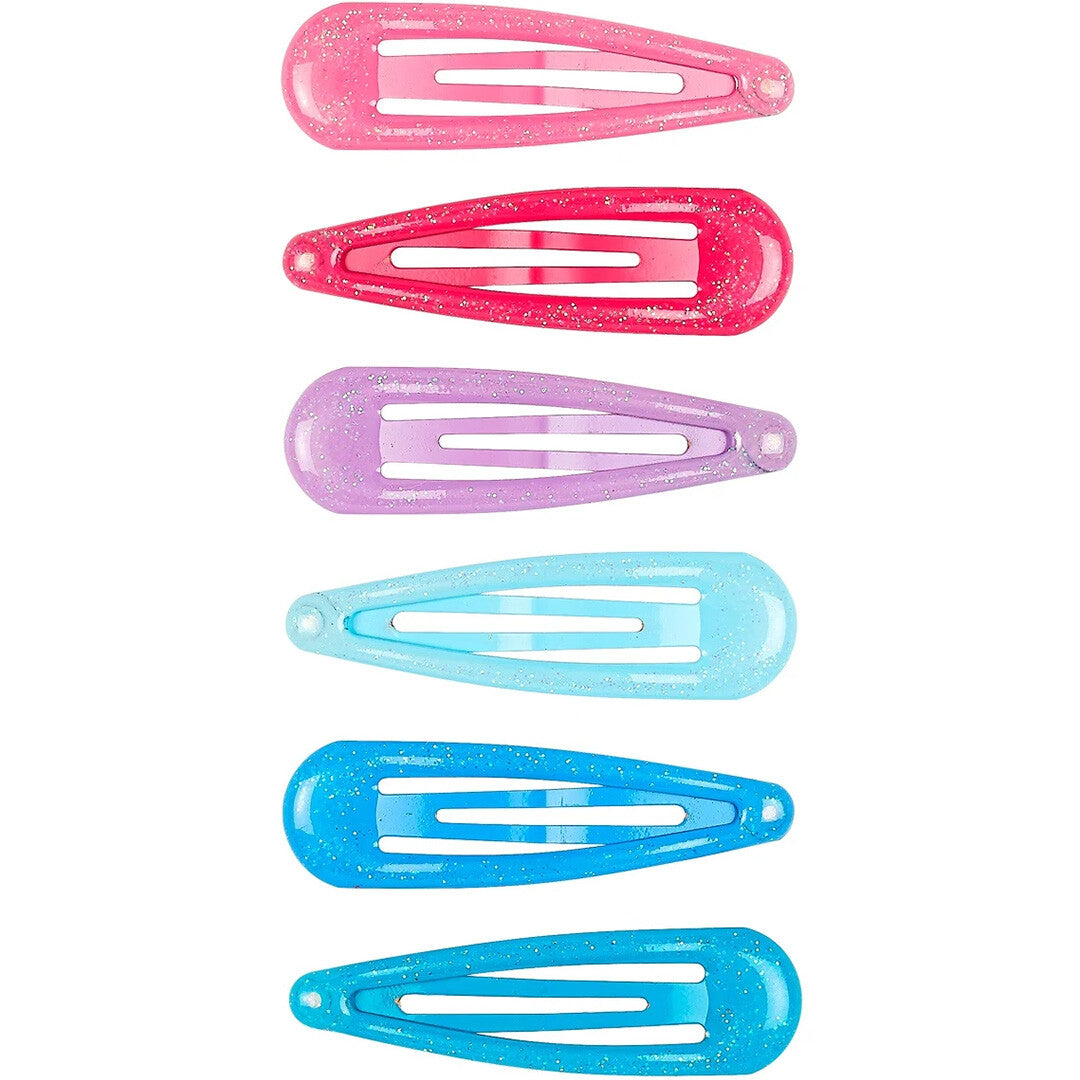 Souza for Kids set van zes glitter haarspeldjes in verschillende kleuren.