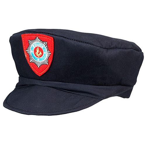 Souza for Kids donkerblauwe politiepet voor kinderen met een rood-blauw embleem.