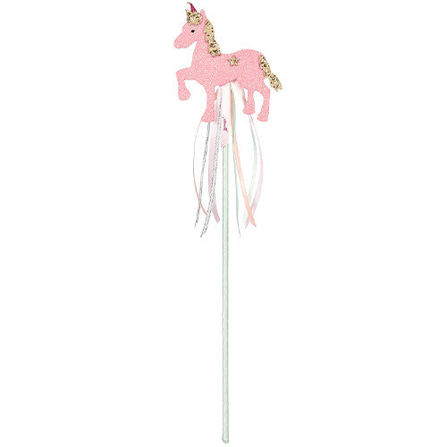 Souza for Kids roze eenhoorn toverstaf met linten.