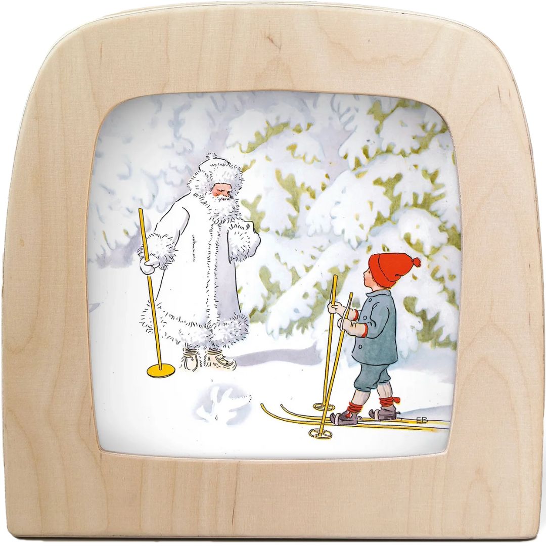 Toverlux toverlamp met de Jack Frost toverplaat, recht van voren gefotografeerd.