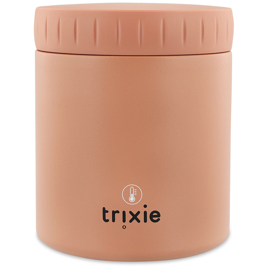 Trixie geïsoleerde voedselpot met logo op de achterkant.
