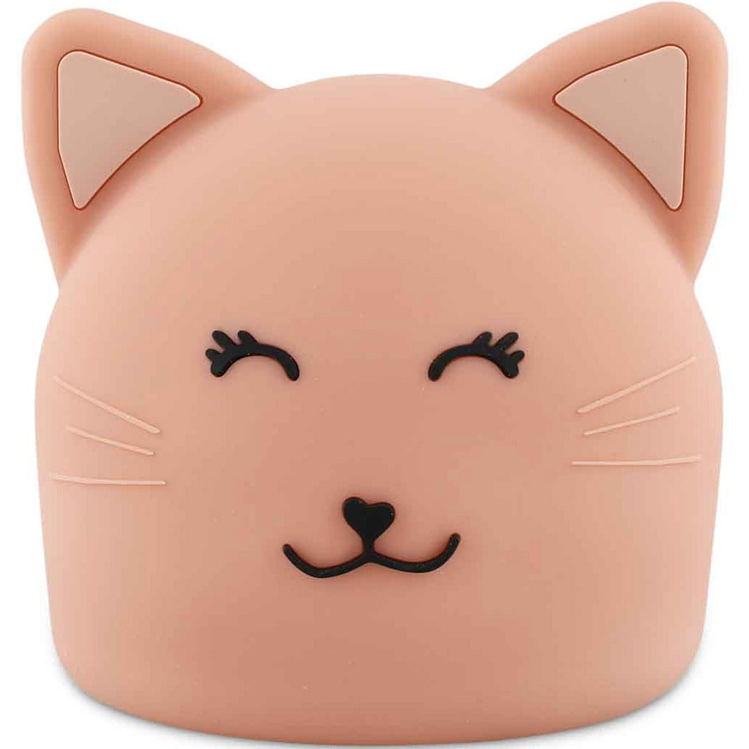 Trixie nachtlampje in de vorm van een roze kat met gesloten ogen.