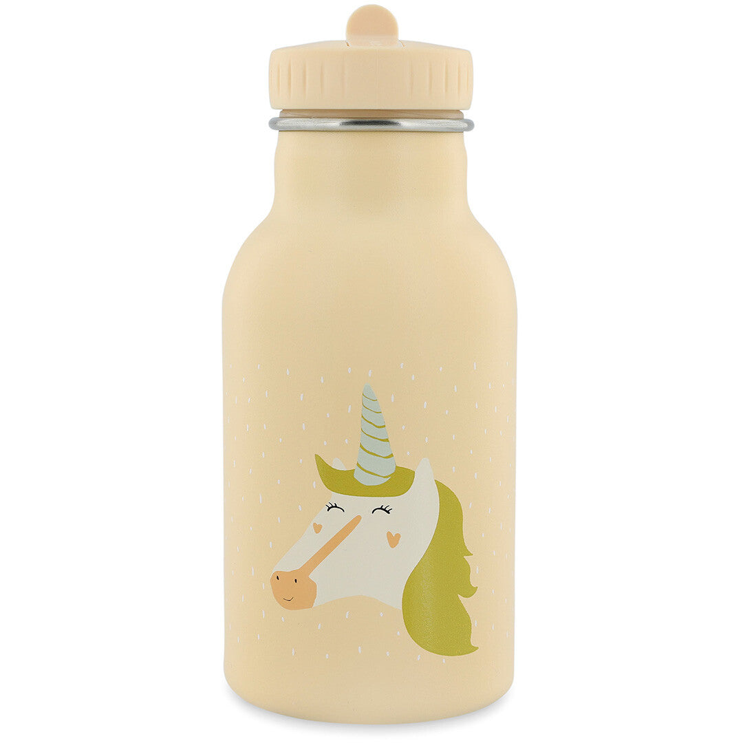 Trixie beige thermosfles met eenhoorn illustratie.
