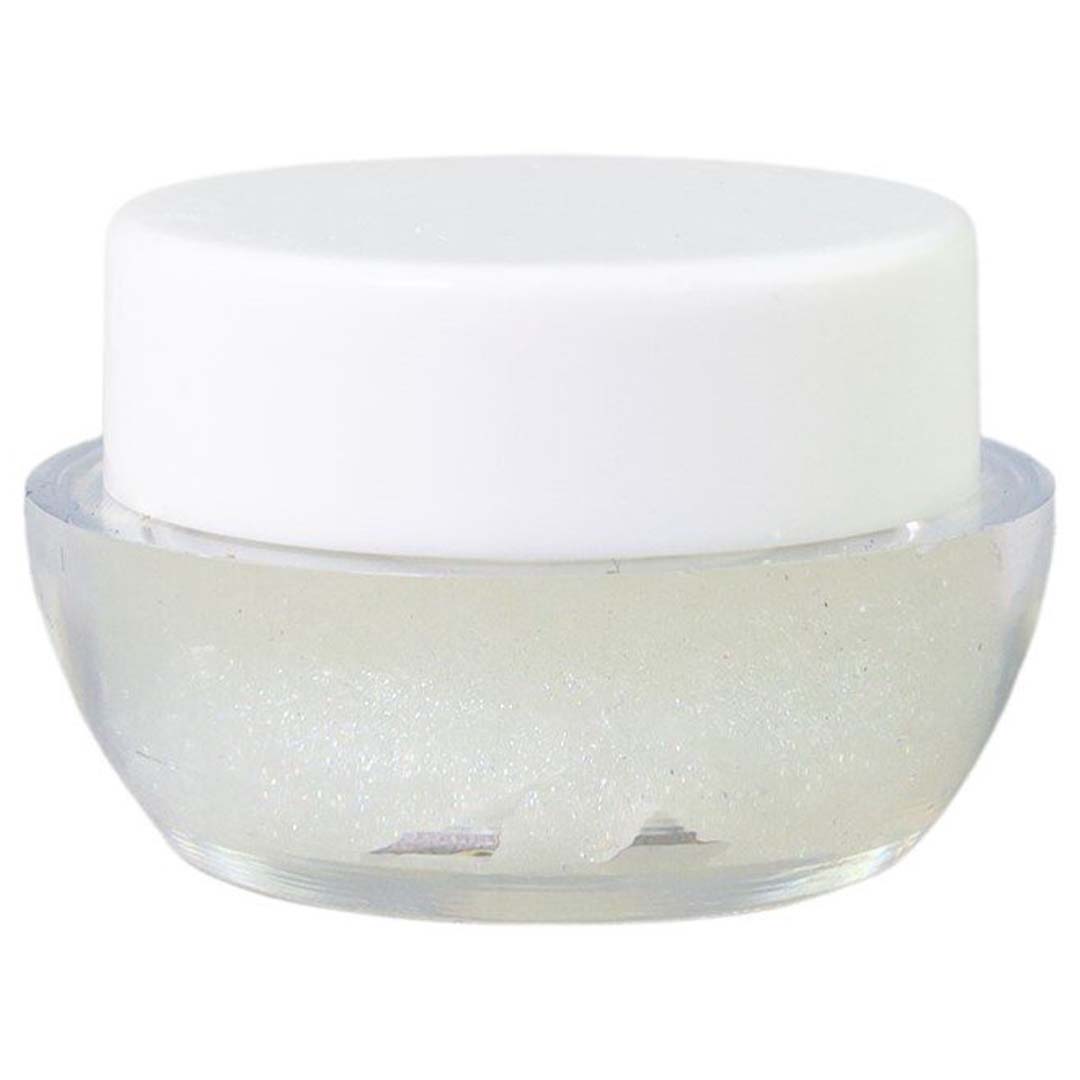 Potje Tuban Tubi Glam lipgloss met een witte dop en glinsterende vanille lipgloss.