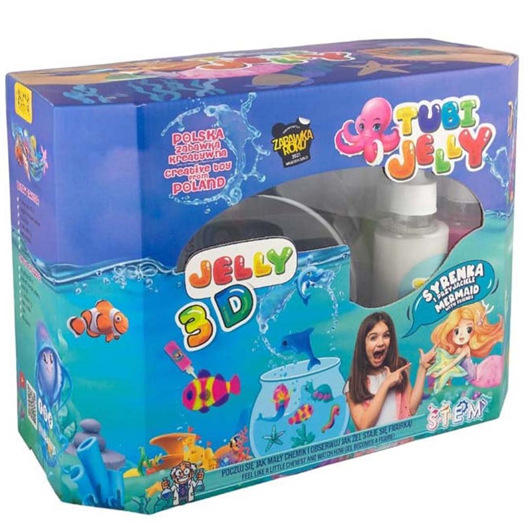 De verpakking van de Tuban Tubi Jelly zeemeermin knutselset met onderwaterwereld thema.