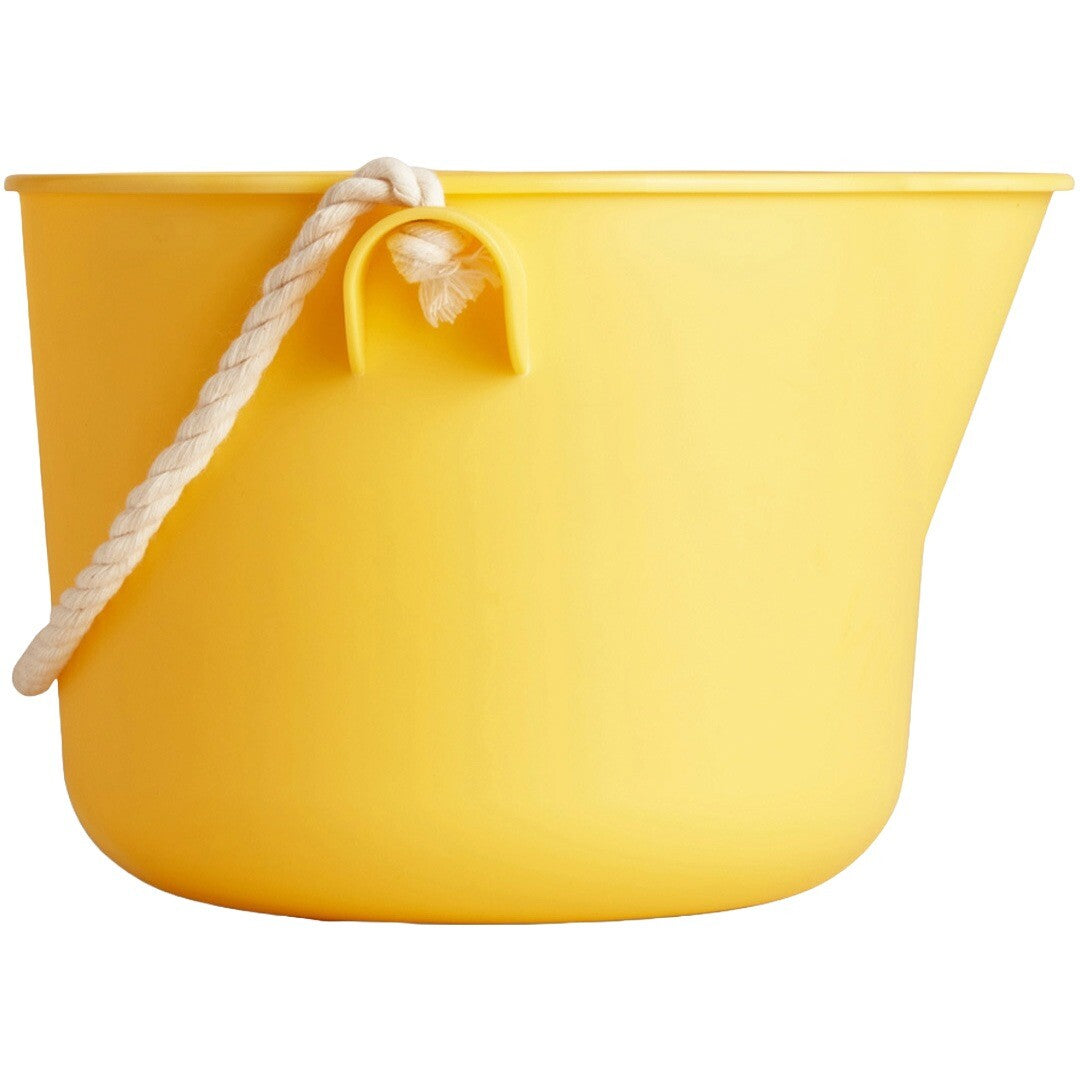 Viking Toys gele strandemmer met touw.