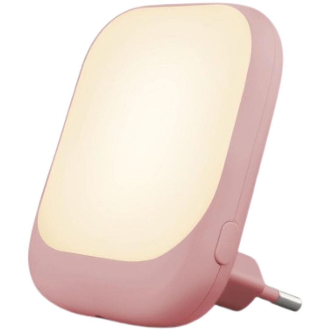 Zazu roze stopcontact nachtlampje met warm wit licht.
