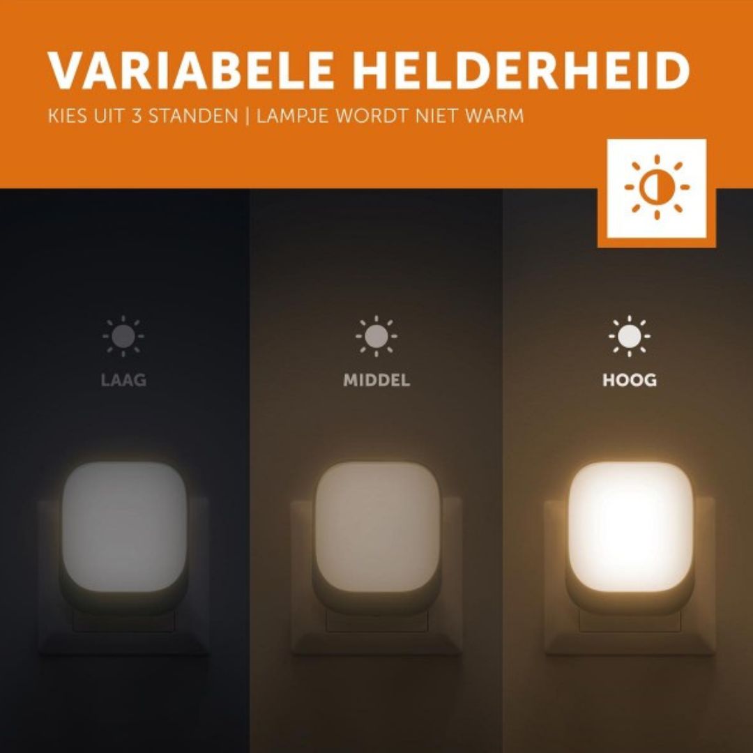 Infographic over de variabele helderheid van het Zazu nachtlampje.