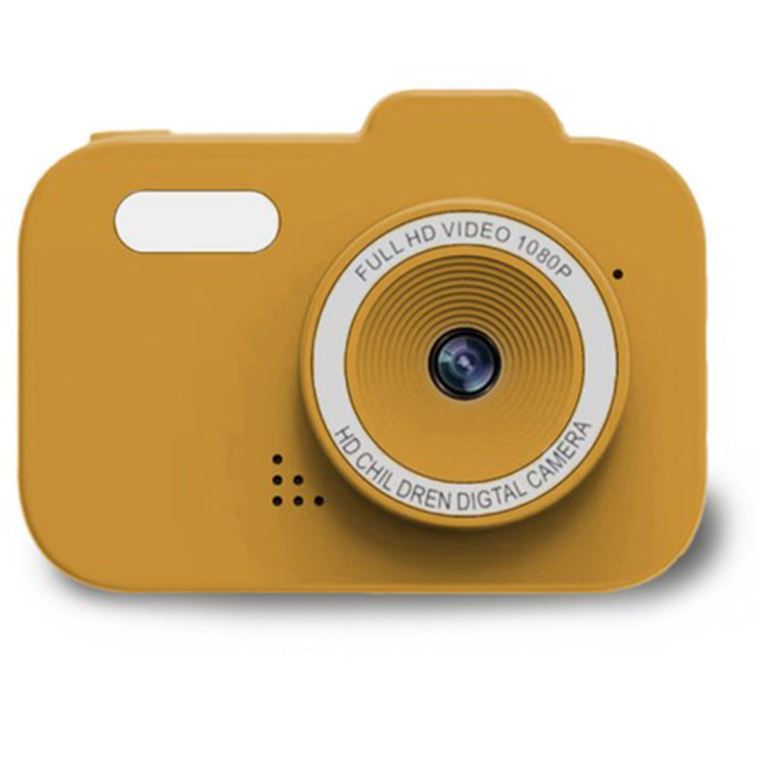 Zazu gele digitale kindercamera, vooraanzicht.